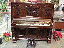 Fischer Gothic Upright Piano