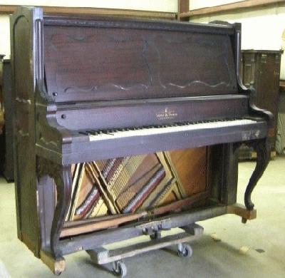 Vose & Sons Louis XV Style Upright Piano