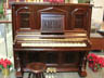 Gothic Style Fischer Upright Grand Piano