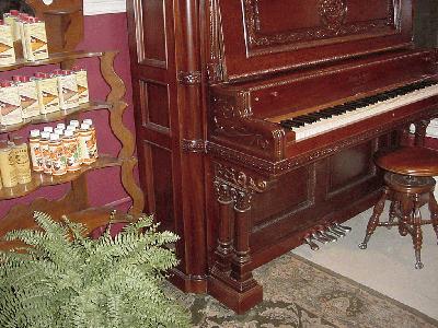 5-Pedal Wing & Son Orchestral Upright Piano